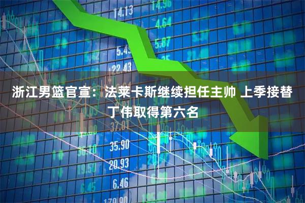 浙江男篮官宣：法莱卡斯继续担任主帅 上季接替丁伟取得第六名